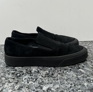Common Projects Suede Slip-On Sneakers in black, Men’s Size 42